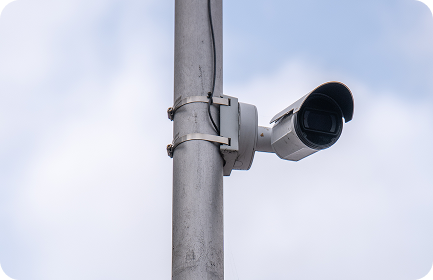 ANPR enforcement camera mounted at a school street entrance